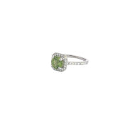 Peridot and Diamond Ring